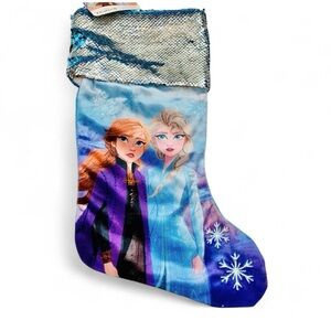 Disney Frozen Stocking with Blue and Purple Accents